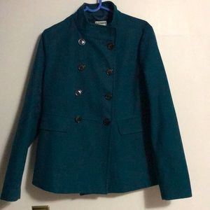 Dark teal cozy coat sz M